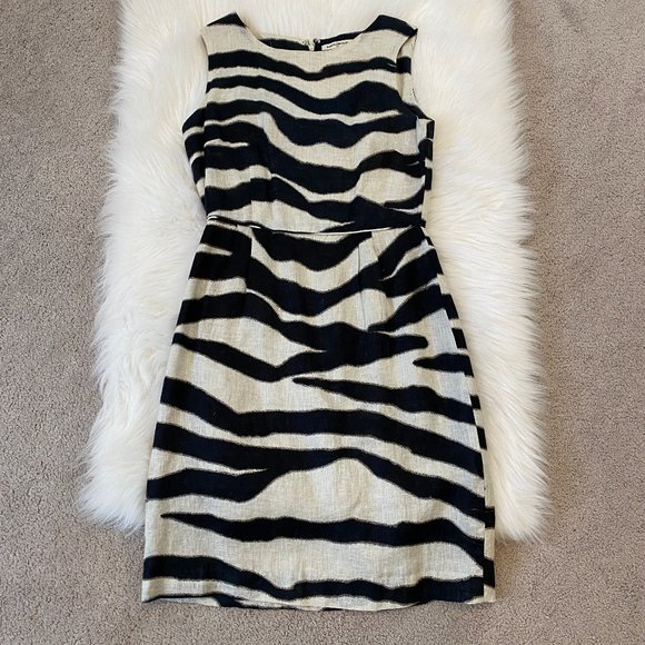 Banana Republic Dresses & Skirts - Banana Republic Animal Print Linen Dress, 6